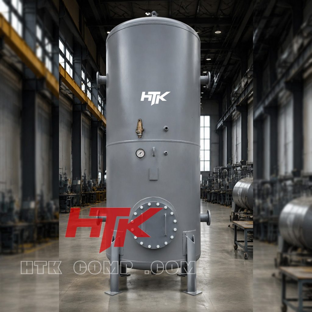 مخزن هوای کمپرسور 10000 لیتری ایستاده ضخامت 12mm هوا تجهیز HTK