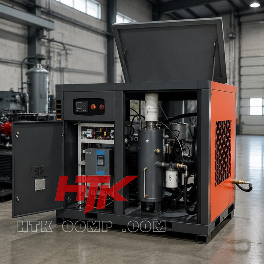 کمپرسور اسکرو کوپل مستقیم 110 کیلووات هوا تجهیز HTK