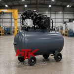 کمپرسور پیستونی 1.5 اسب بخار خوابیده 80 لیتری هوا تجهیز HTK