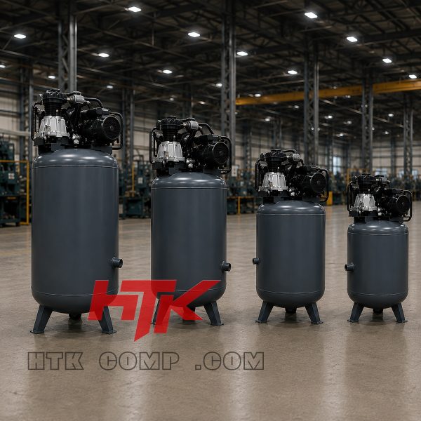 کمپرسور پیستونی 3 اسب بخار ایستاده 300 لیتری هوا تجهیز HTK