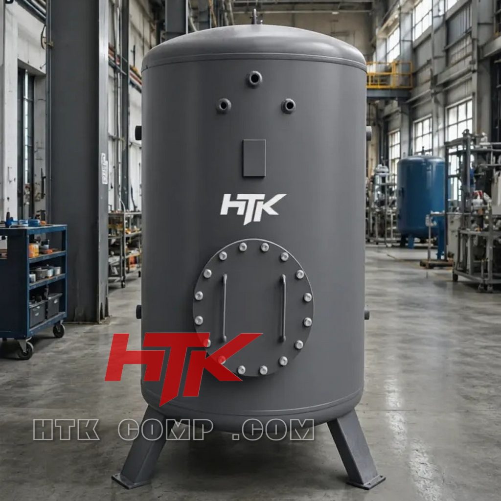 مخزن هوای کمپرسور 1000 لیتری ایستاده ضخامت 5mm هوا تجهیز HTK